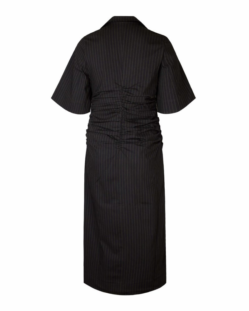 Ganni pinstripe dress discount